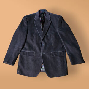 Lauren Ralph Lauren Men's Corduroy Brown Sport Blazer w/Paisley liner, Size 40R